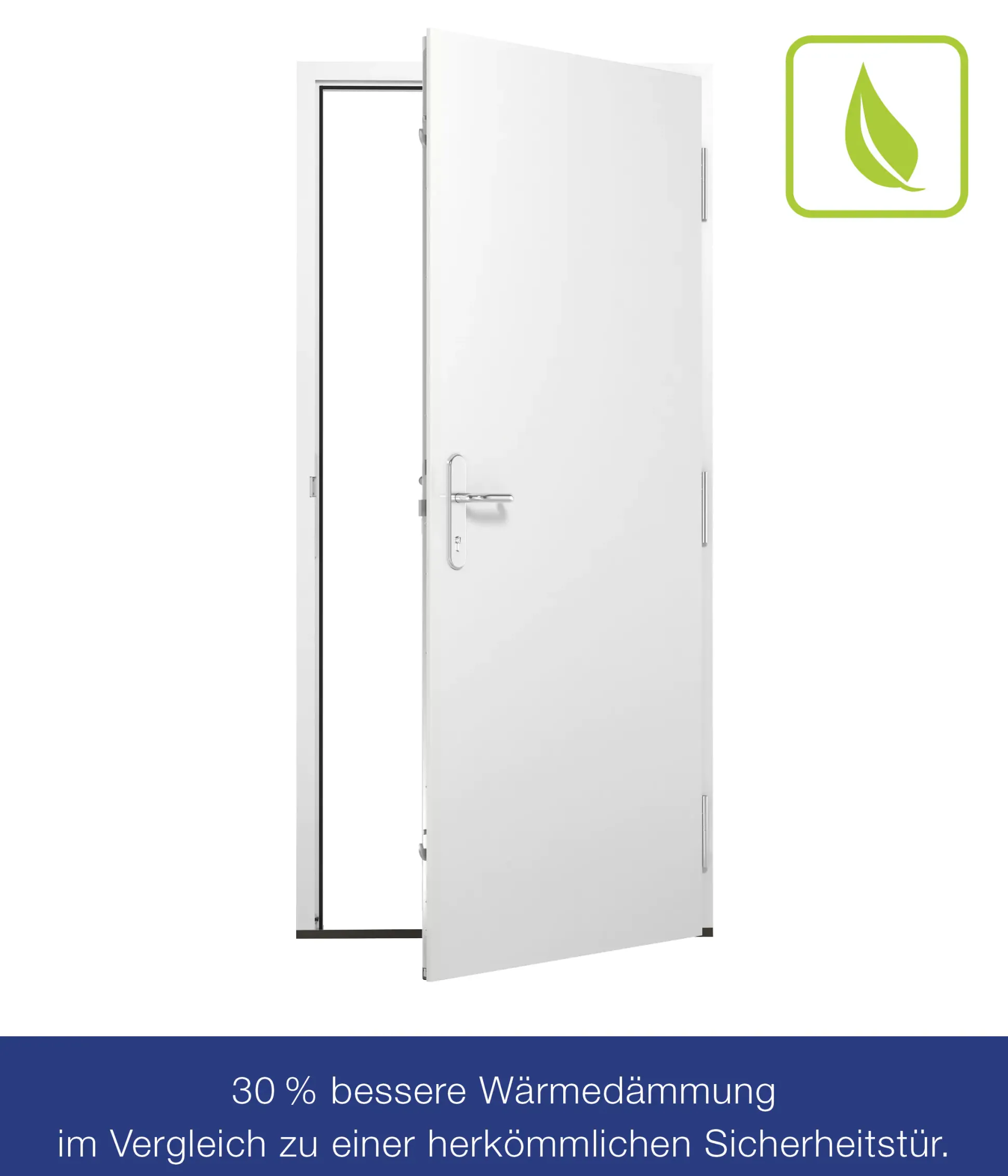 Hörmann Sicherheitstür KSI Thermo46 RC2 weiß 87,5 x 200 cm Rechts