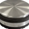 HSI Türstopper flach Ø 9,5 x 4 cm Edelstahl-Optik