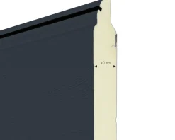 IsoMatic Garagen-Sektionaltor 250 x 212,5 cm anthrazitgrau Inkl. Torantrieb