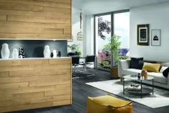 Kronoflooring 3D Wandpaneele Holz Eiche mittelbraun 129,6 x 13,2 x 1,2 cm
