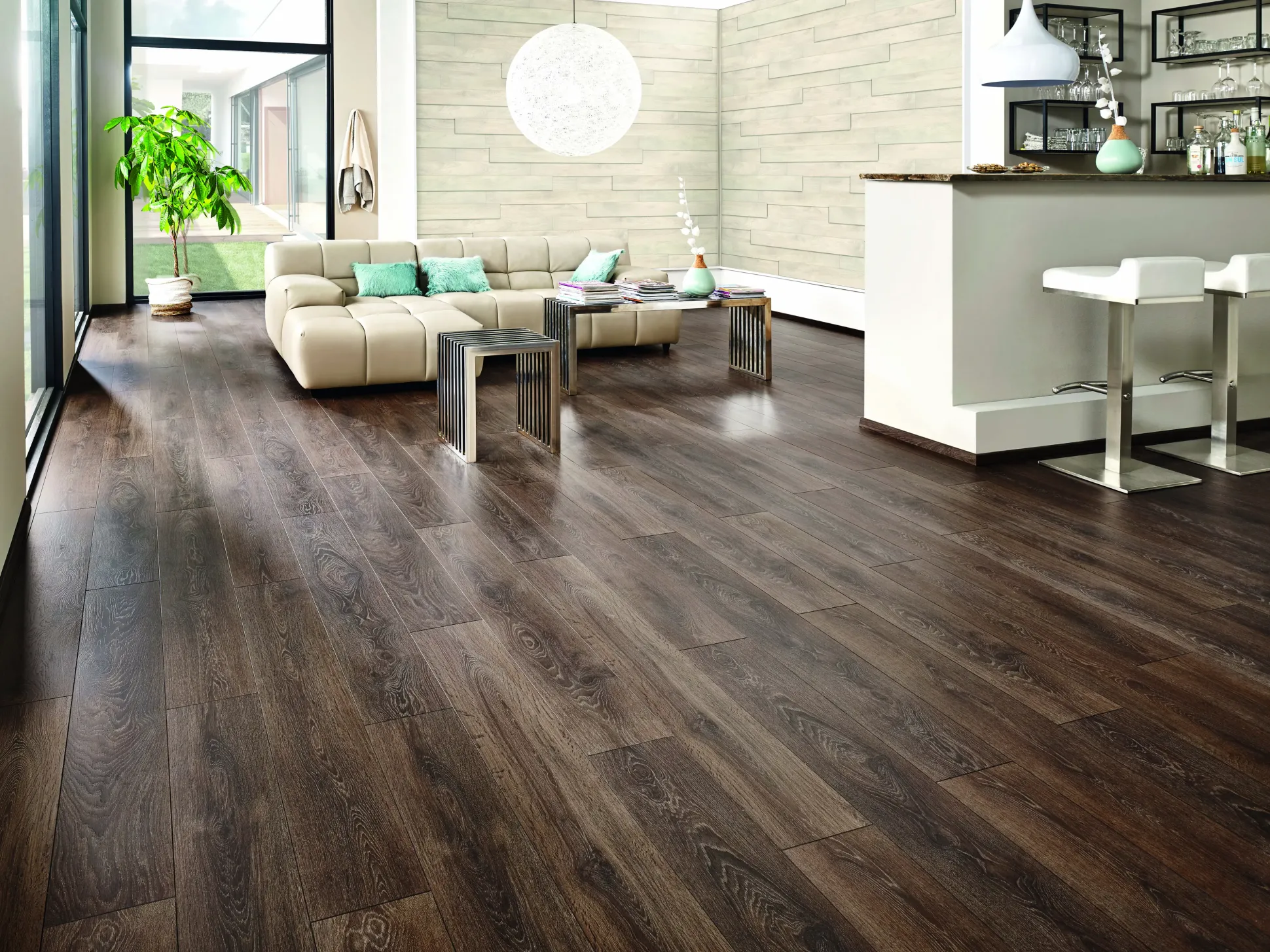 Kronoflooring 3D Wandpaneele Holz Eiche hellbeige 129,6 x 13,2 x 1,2 cm