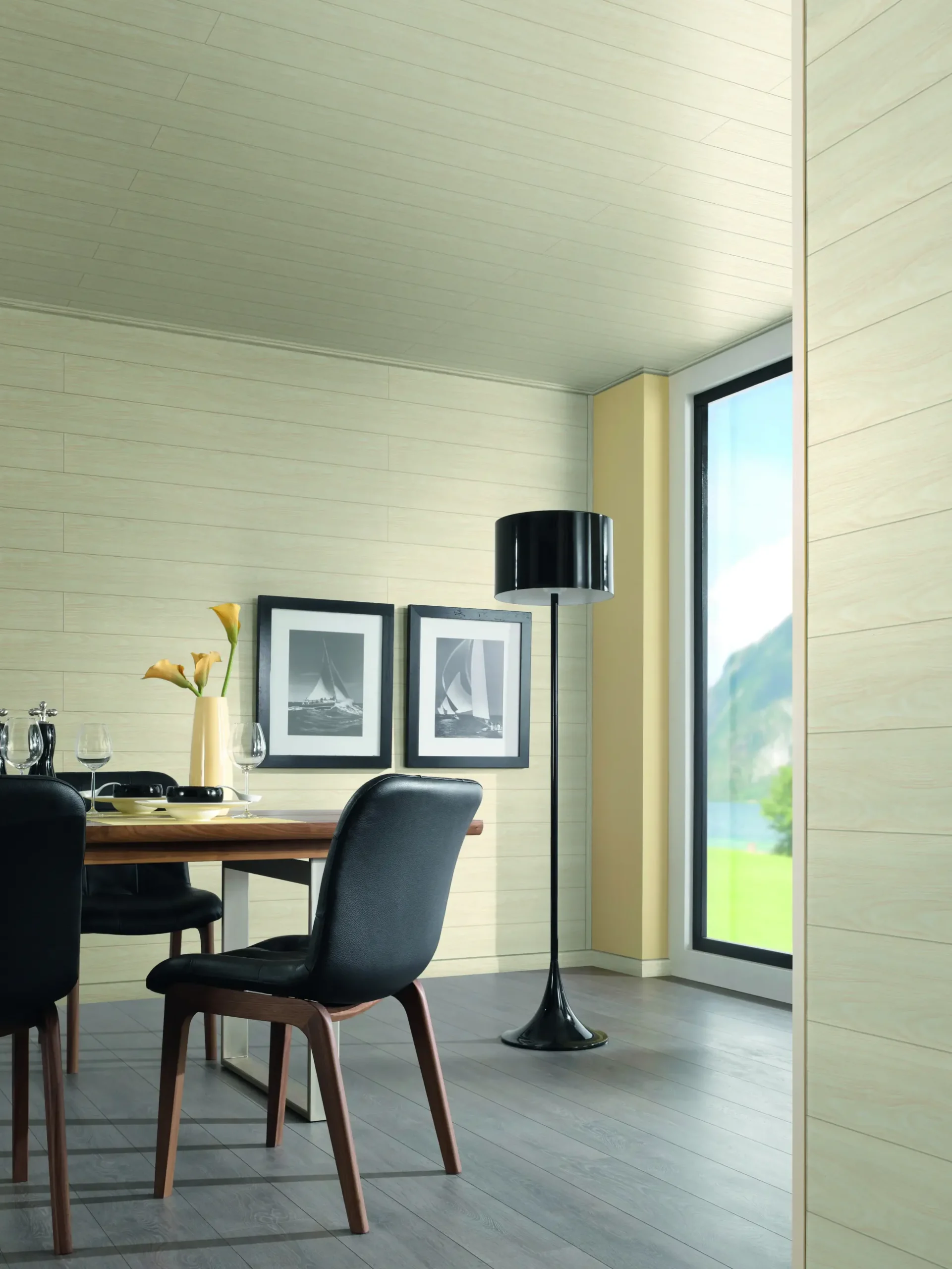 Kronoflooring Wandpaneele Holz Birnbaum weiß-beige 260 x 20,2 x 1 cm