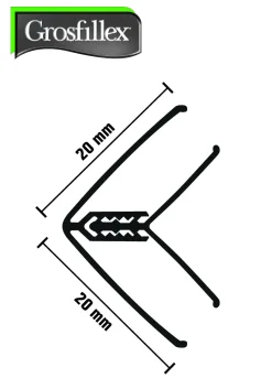 Kunststoff Aussen-/Innenwinkel weiß 260 cm