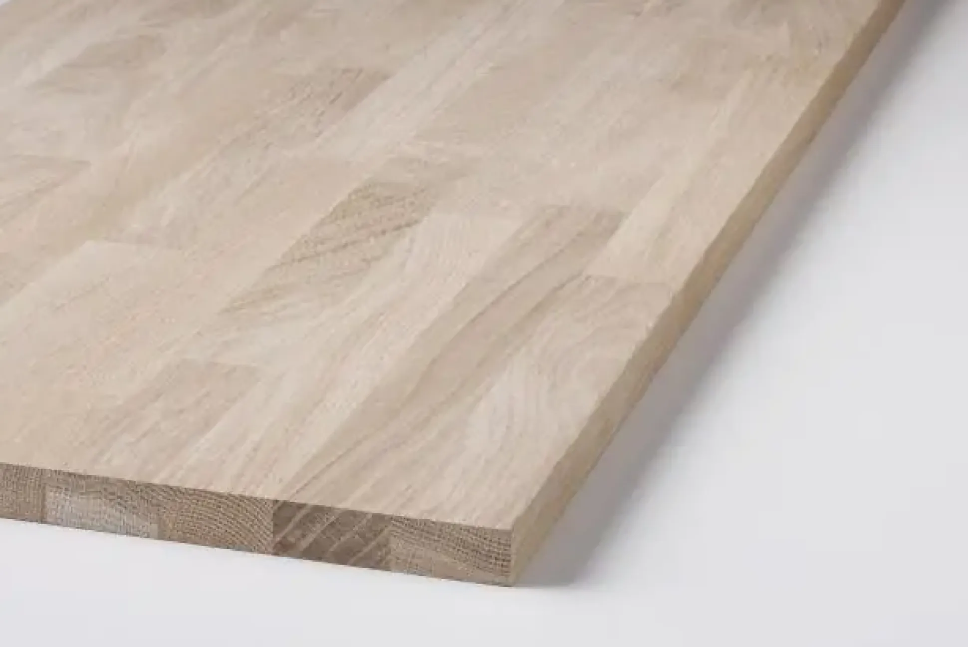 Leimholzplatte Eiche natur 80 x 60 cm 18 mm
