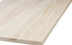 Leimholzplatte Nadelholz Oberfläche geschliffen 80 x 30 cm 18 mm
