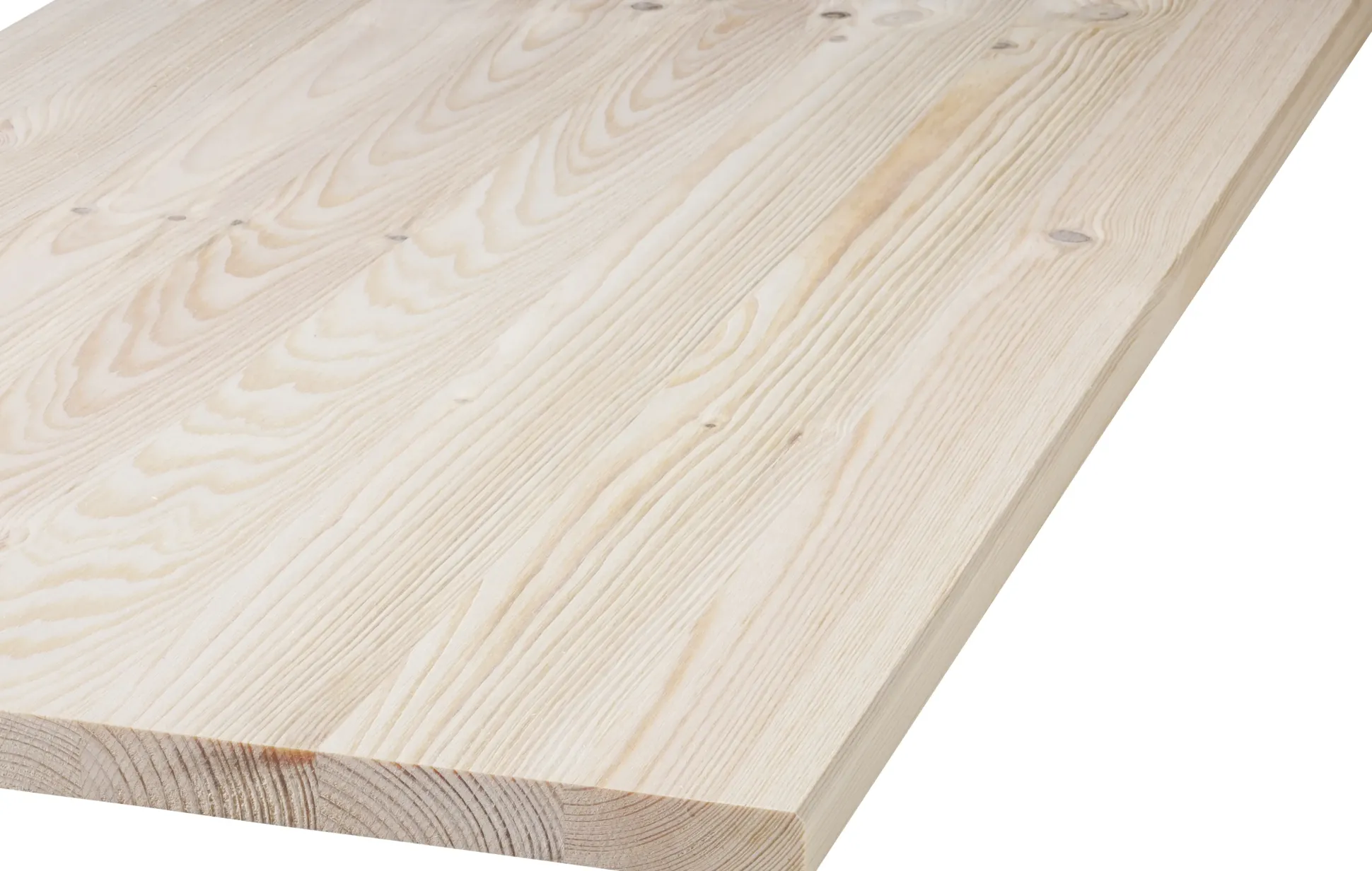 Leimholzplatte Nadelholz Oberfläche geschliffen 80 x 40 cm 18 mm
