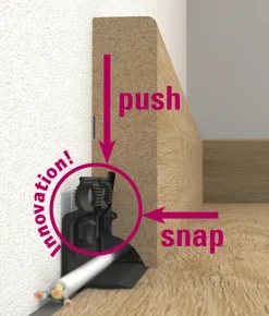 Leistenclip schwarz