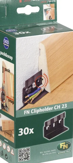 Leistenclip schwarz