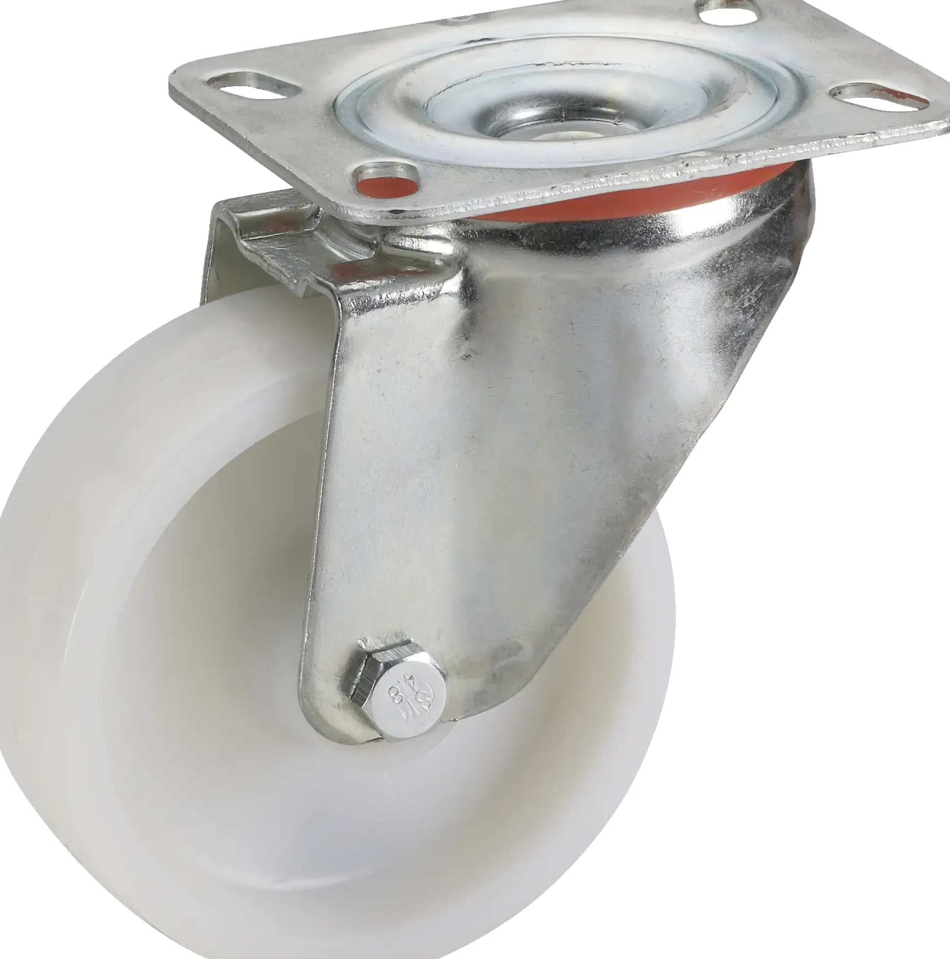Lenkrolle mit Platte 100 x 35 mm, Tragkr. 150 kg