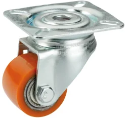 Lenkrolle mit Platte 35 x 25 mm, Tragkr. 100 kg