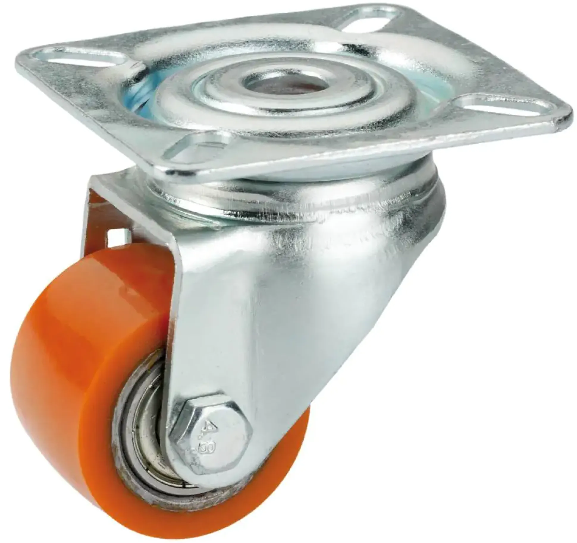 Lenkrolle mit Platte 35 x 25 mm, Tragkr. 100 kg