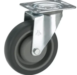 Lenkrolle mit Platte 100 x 32 mm, Tragkr. 150 kg