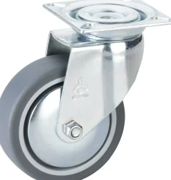 Lenkrolle mit Platte 100 x 25 mm, Tragkr. 55 kg
