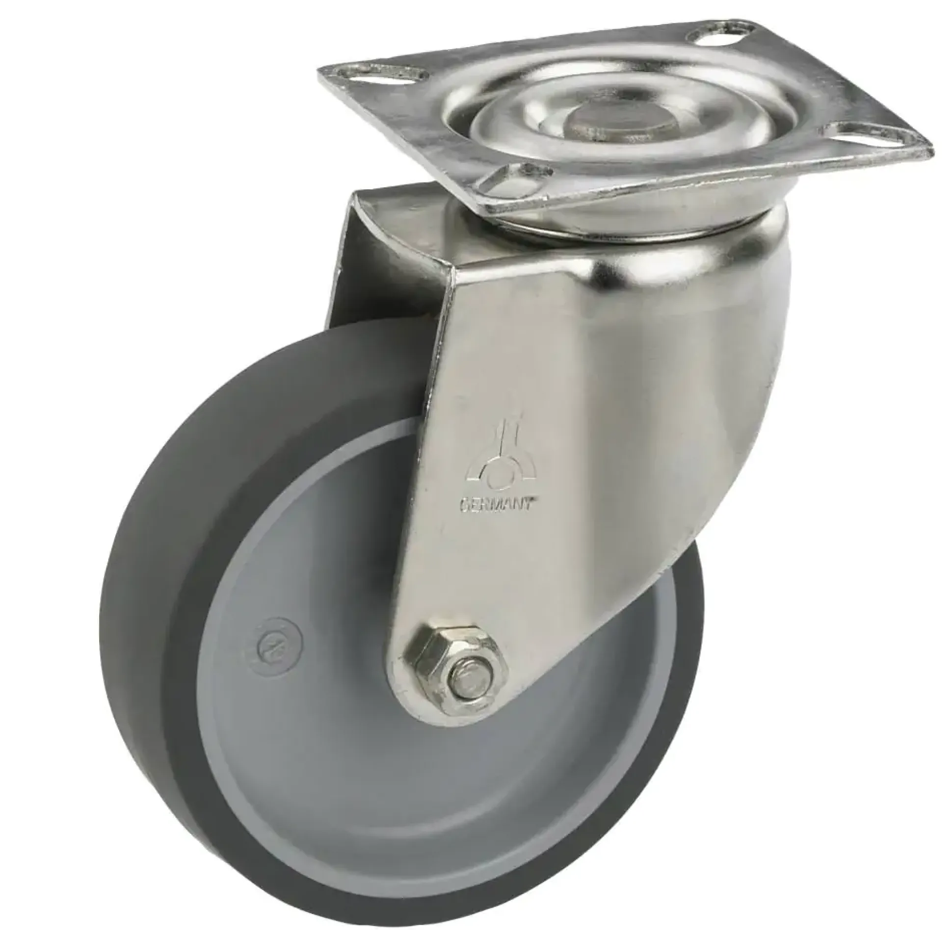 Lenkrolle mit Platte 50 x 18 mm, Tragkr. 40 kg
