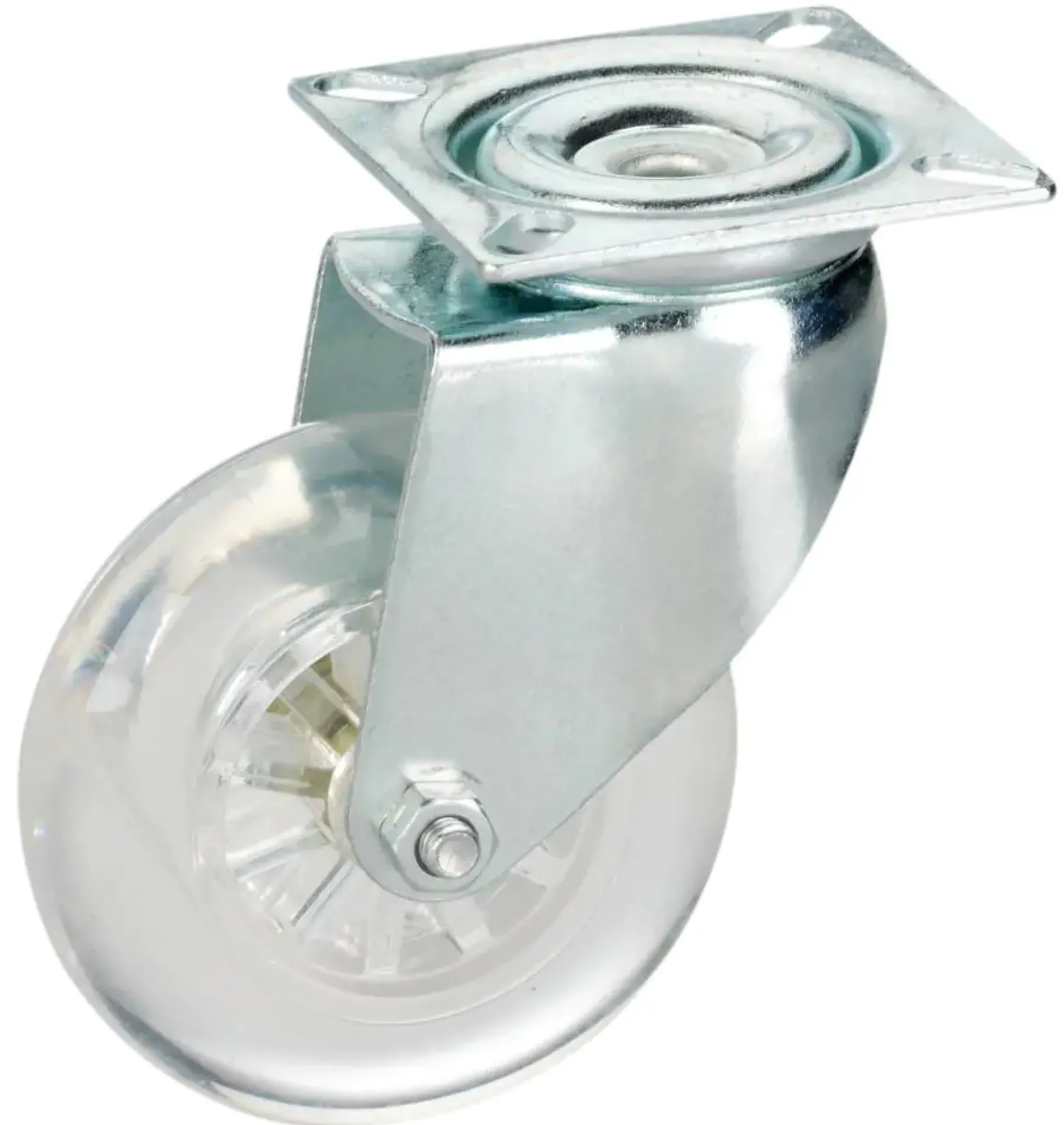 Lenkrolle mit Platte 75 x 23 mm, Tragkr. 50 kg