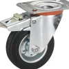 Lenkrolle mit Platte und Totalfeststeller 100 x 30 mm, Tragkr. 70 kg