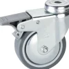 Lenkrolle mit Rückenloch und Totalfeststeller 75 x 25 mm, Tragkr. 50 kg