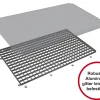 Lichtschachtabdeckung Insektenschutzgitter Maße 130 x 60 cm