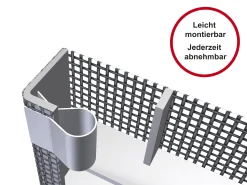 Lichtschachtabdeckung Insektenschutzgitter Maße 130 x 60 cm