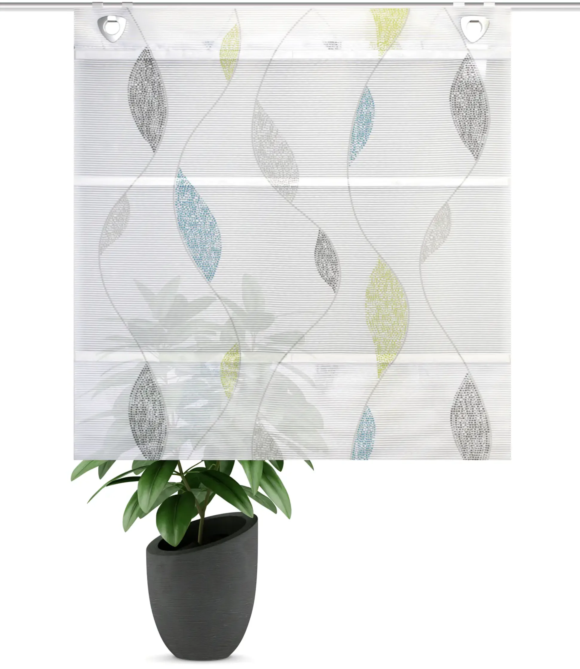 Magnetrollo Bambus Paolo blau-grün 130 x 60 cm