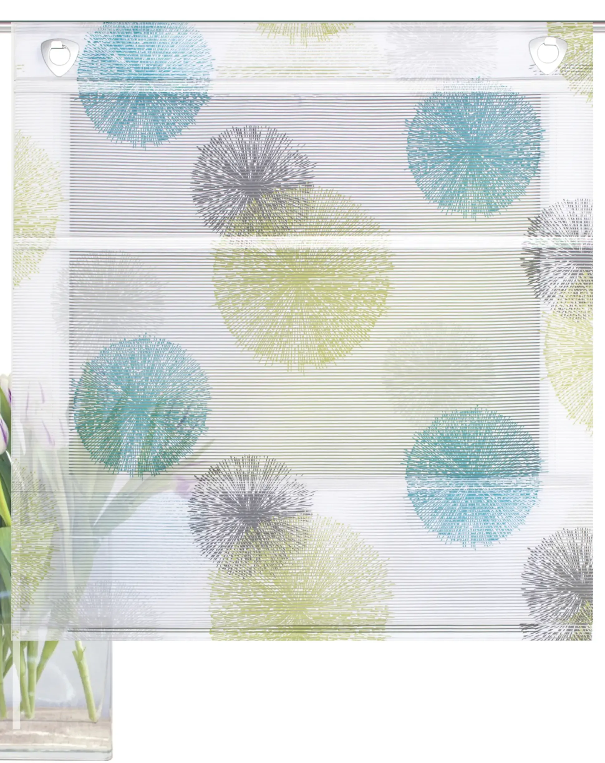 Magnetrollo Bambus Rawlins blau-grün 210 x 70 cm