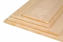 Massivholzplatte Fichte Oberfläche geschliffen 120 x 30 cm 18 mm