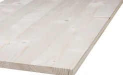 Massivholzplatte Fichte Oberfläche geschliffen 120 x 40 cm 18 mm