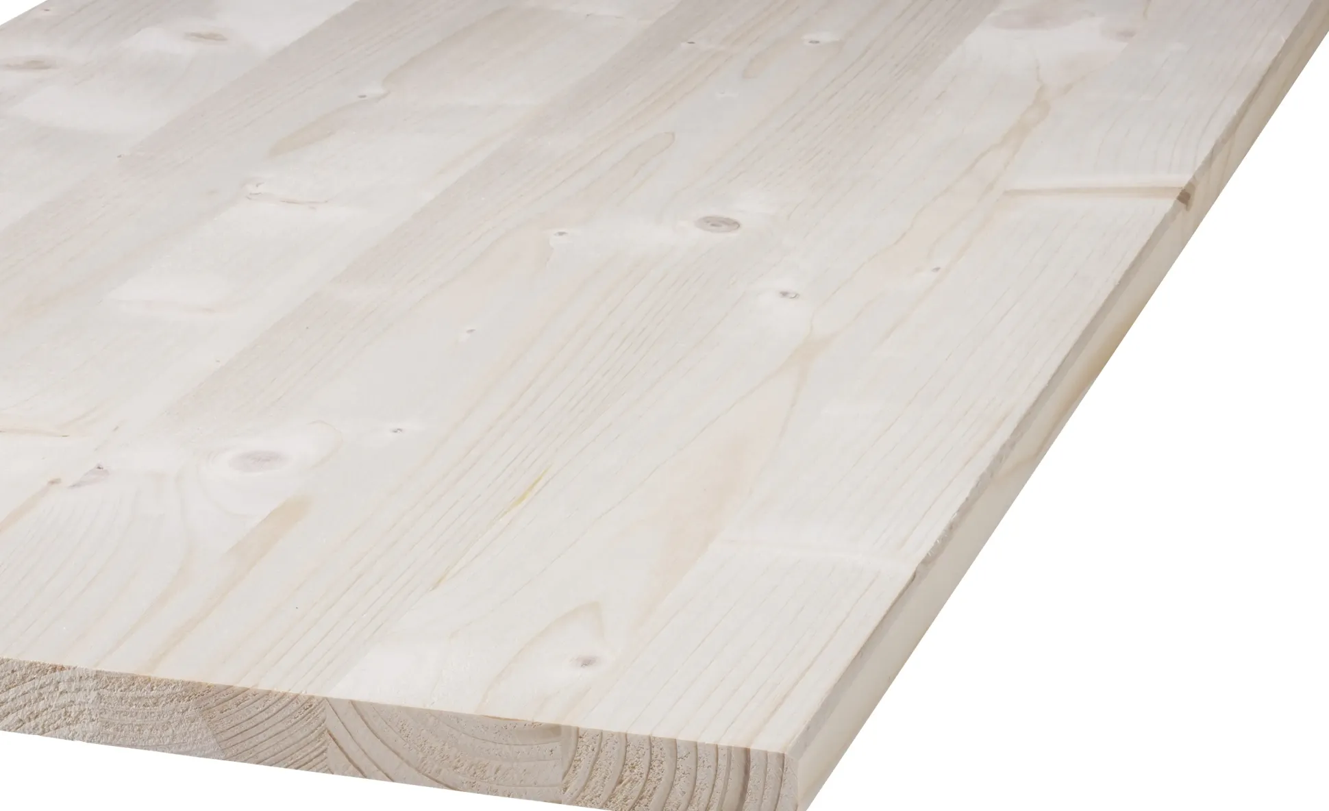 Massivholzplatte Fichte Oberfläche geschliffen 200 x 40 cm 18 mm