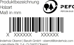 Massivholzplatte Nadelholz Naturwuchs unfoliert 60 x 120 cm 18 mm