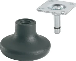 Möbelgleiter mit Platte Ø 50 mm Tragkr. 20 kg