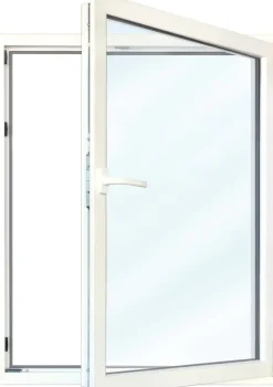 Meeth Balkontür 105 x 195 cm DIN rechts 1 Flügelig Dreh-Kipp, weiß