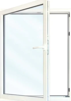 Meeth Balkontür 90 x 205 cm DIN links 1 Flügelig Dreh-Kipp, weiß