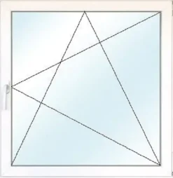Meeth Balkontür 95 x 210 cm DIN rechts 1 Flügelig Dreh-Kipp, weiß