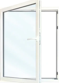 Meeth Fenster 120 x 60 cm DIN links 1 flügelig Dreh-Kipp weiß