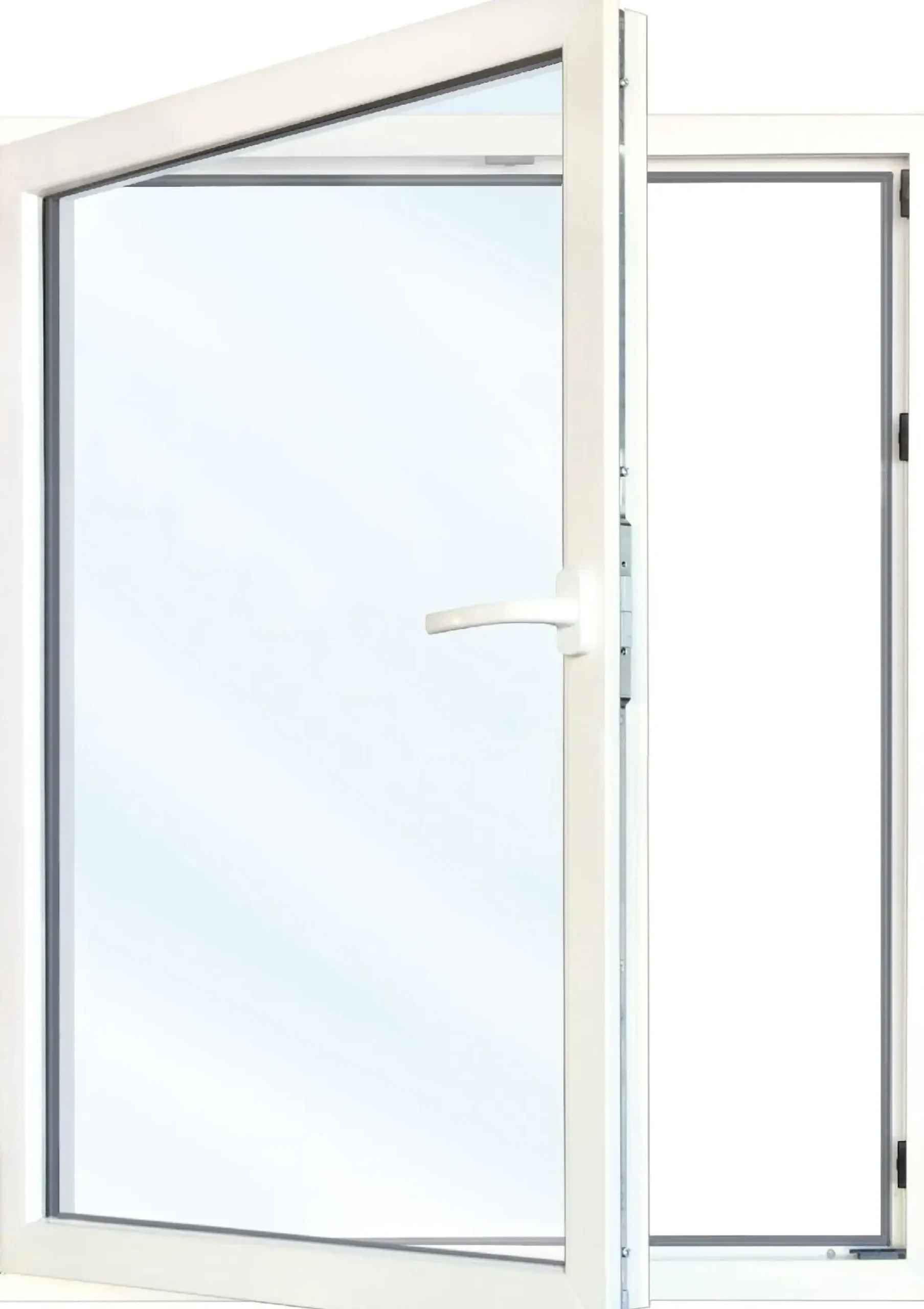 Meeth Fenster 95 x 145 cm DIN links 1 flügelig Dreh-Kipp weiß/golden Oak