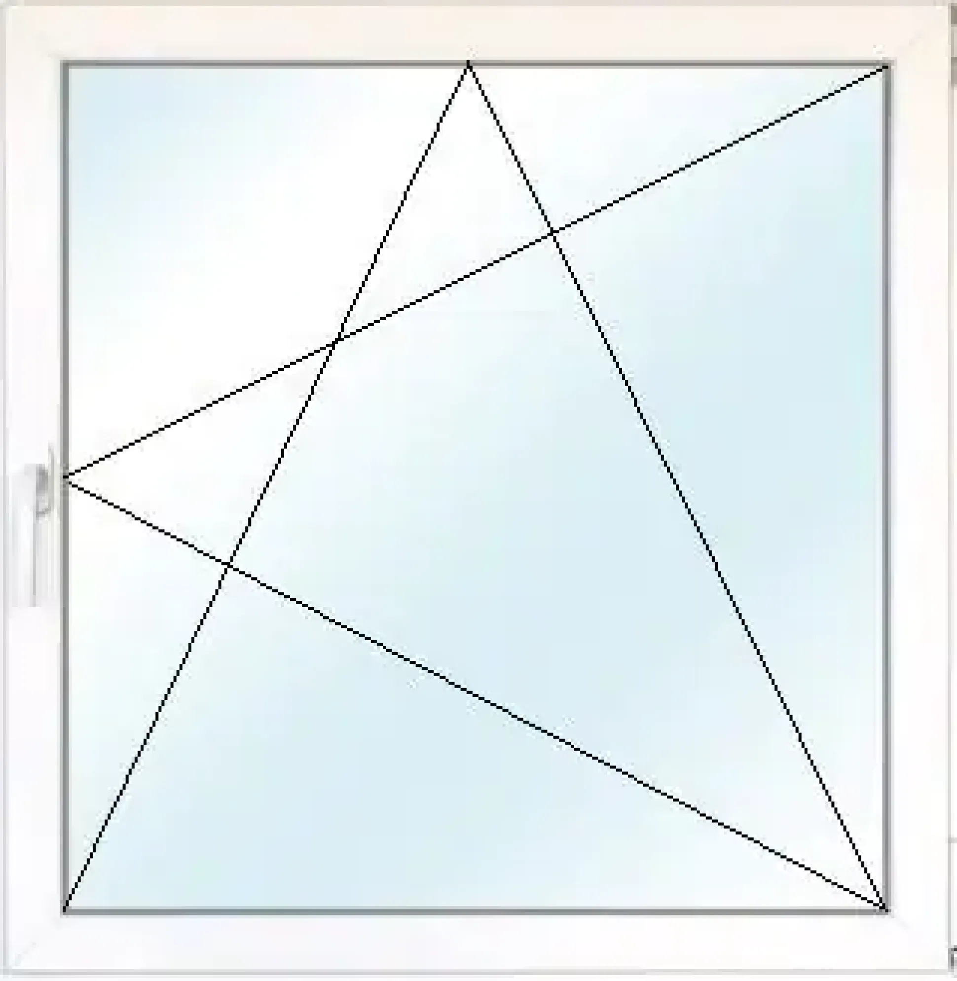 Meeth Fenster 85 x 115 cm DIN rechts 1 flügelig Dreh-Kipp weiß