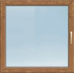 Meeth Fenster 55 x 90 cm DIN links 1 flügelig Dreh-Kipp golden Oak