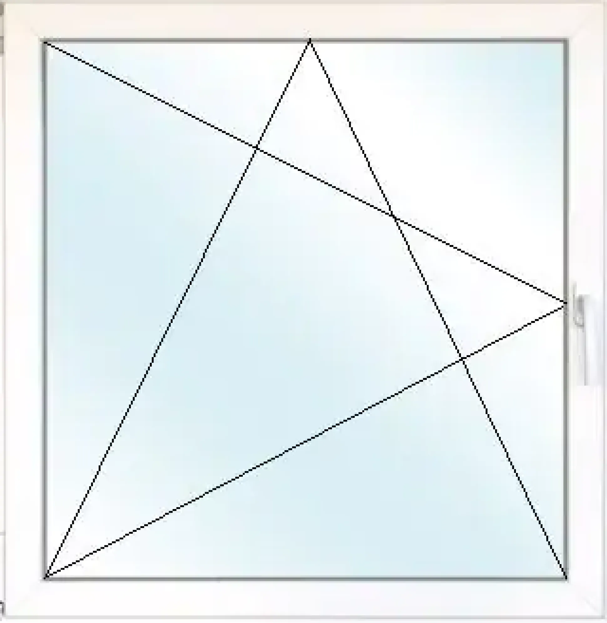 Meeth Fenster 120 x 75 cm DIN links 1 flügelig Dreh-Kipp weiß/ titan