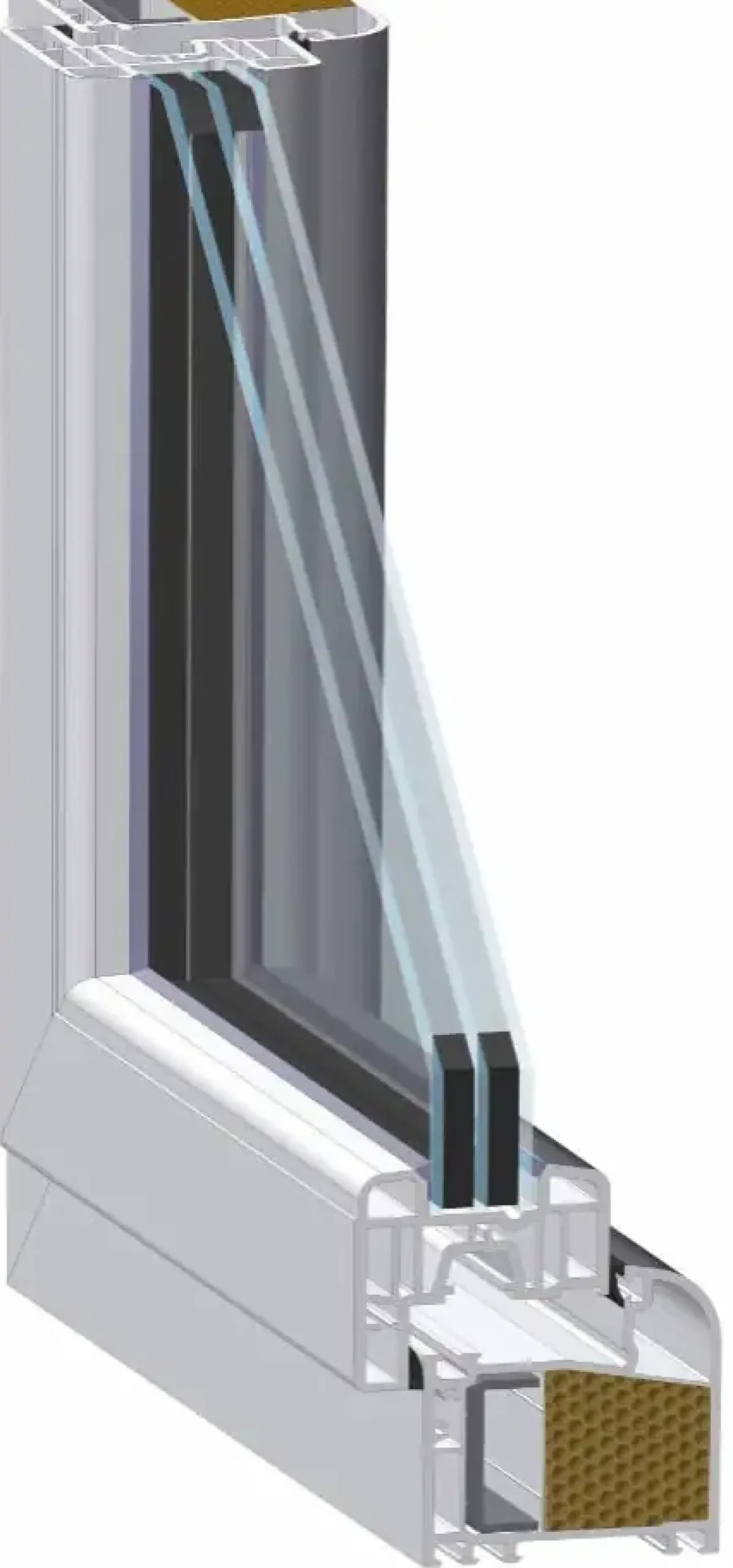Meeth Fenster 120 x 90 cm DIN rechts 1 flügelig Dreh-Kipp weiß/ titan