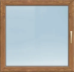 Meeth Fenster 55 x 135 cm DIN links 1 flügelig Dreh-Kipp golden Oak