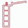 Meeth Fensterbankanschluss weiß, 140 cm