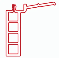 Meeth Fensterbankanschluss weiß, 140 cm
