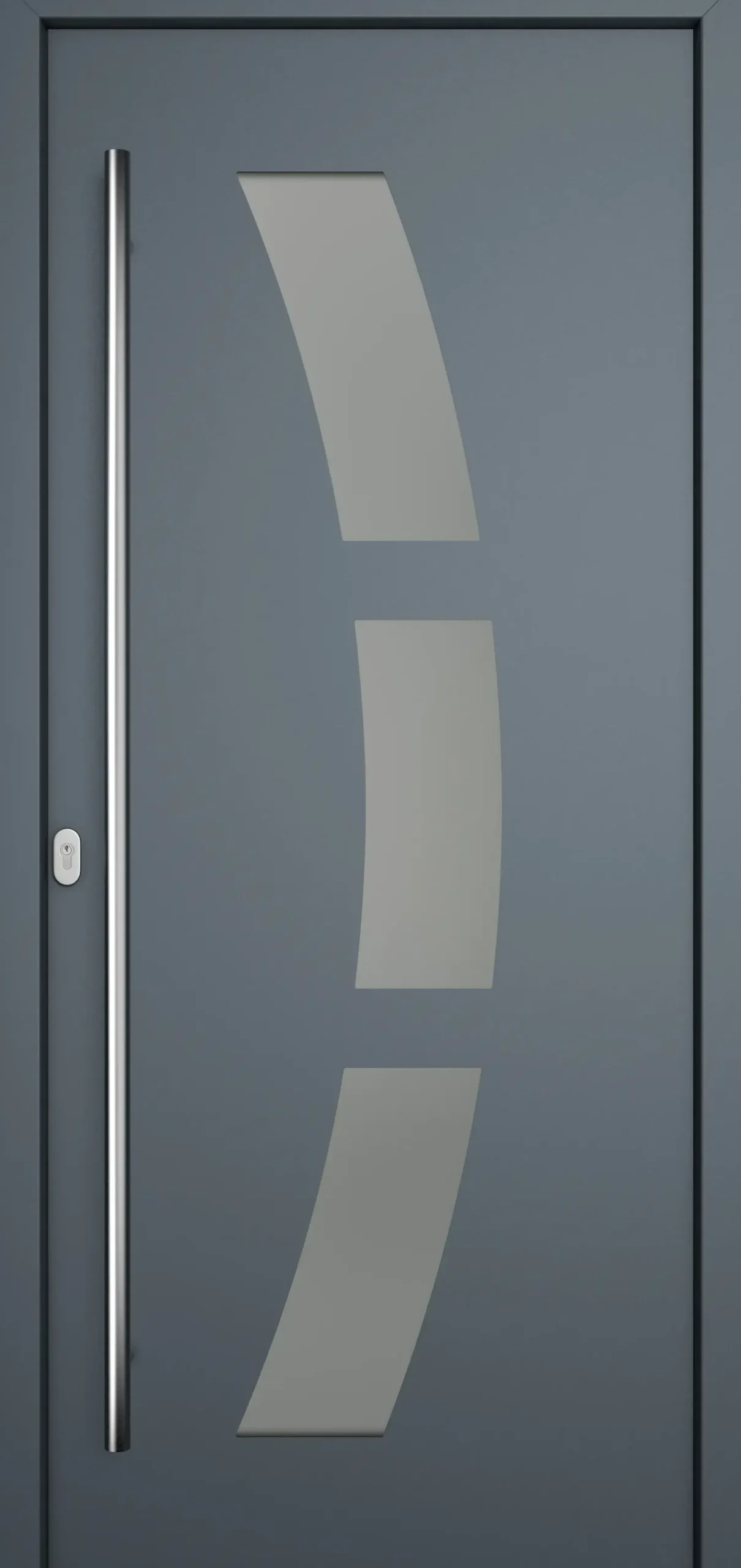 Meeth Haustür Genius PVC Modell 103 DIN Links weiß/titan