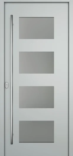 Meeth Haustür Genius PVC Modell 101 DIN Links weiß/lichtgrau