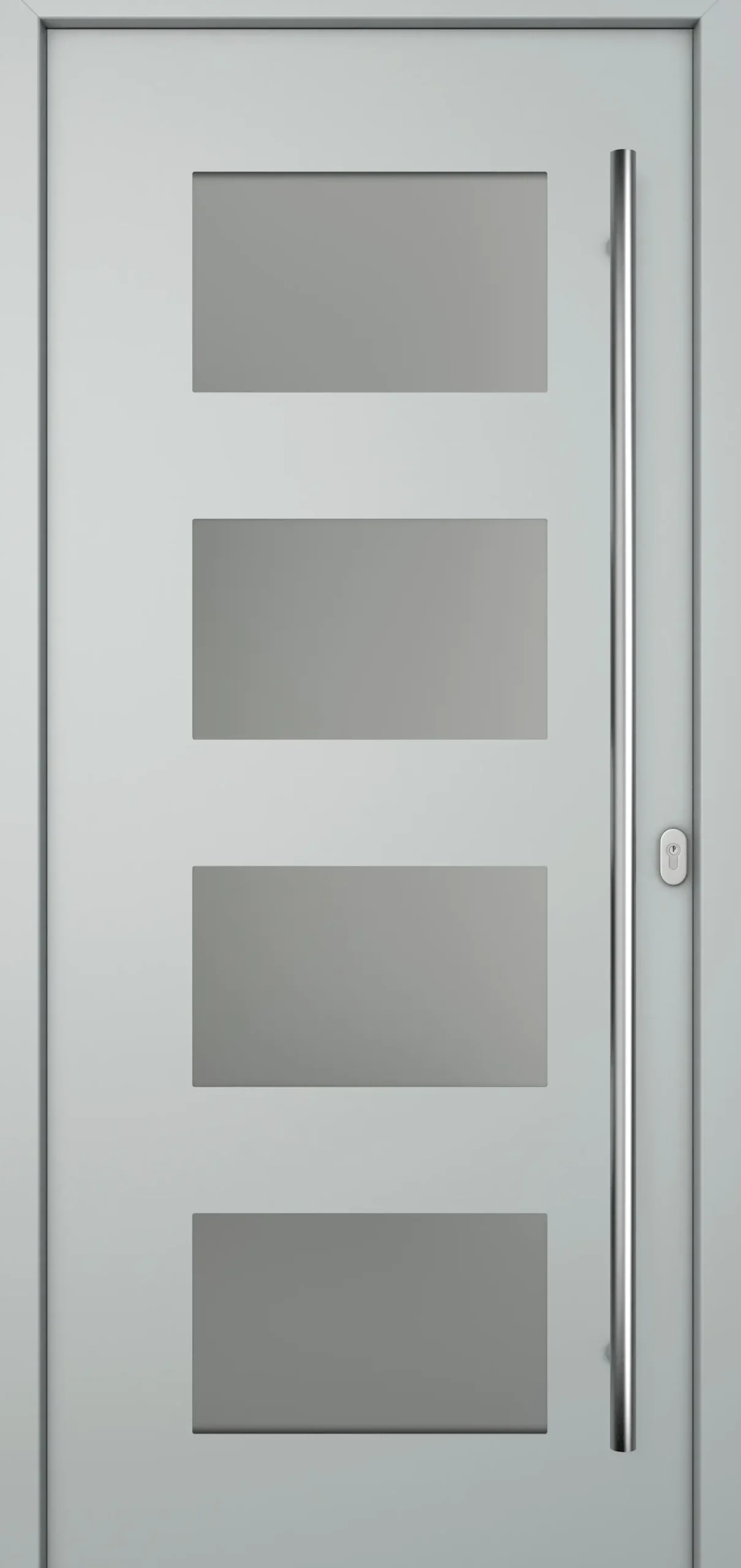 Meeth Haustür Genius PVC Modell 101 DIN Rechts weiß/lichtgrau