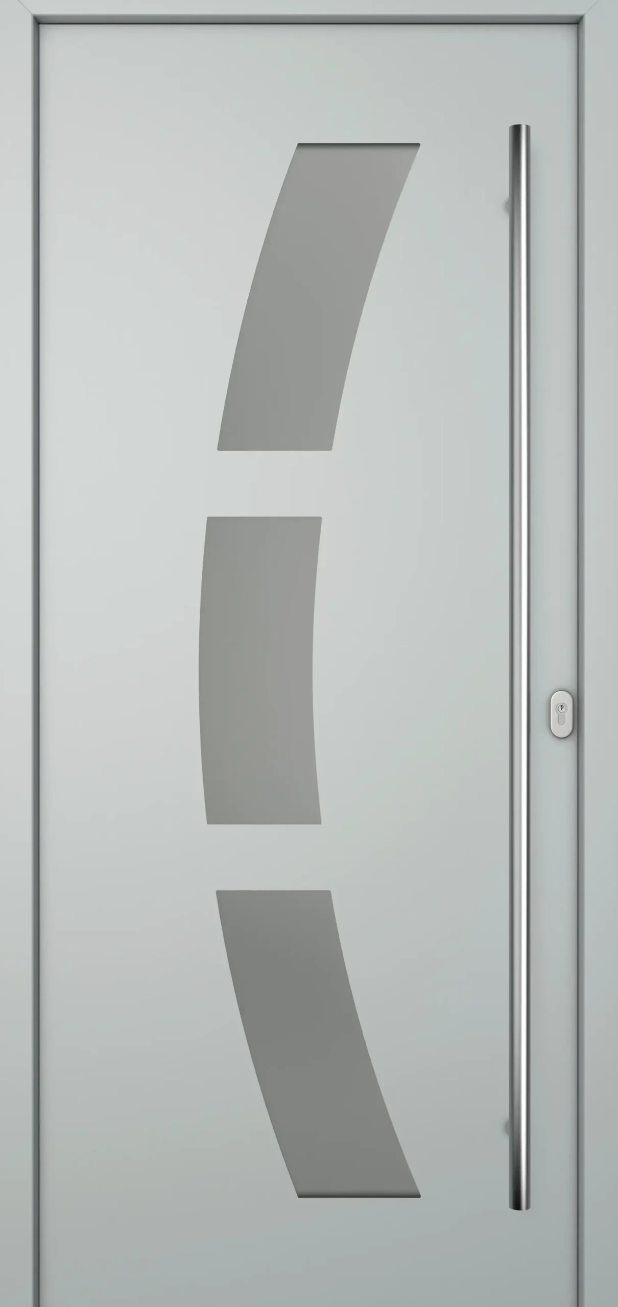 Meeth Haustür Genius PVC Modell 103 DIN Rechts weiß/lichtgrau