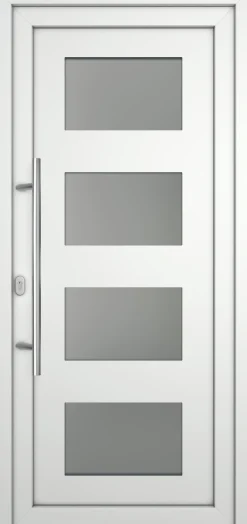 Meeth Haustür Optimal Pro PVC Modell 101 108 x 200 cm DIN Links weiß