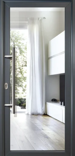Meeth Haustür Signum Aluminium Modell 60 108 x 200 cm, DIN links, titan