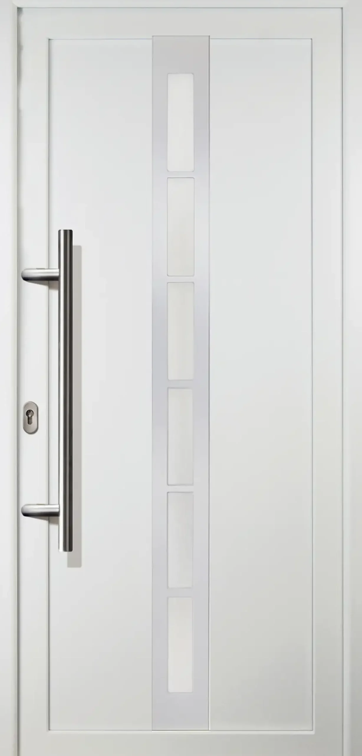 Meeth Haustür Signum Aluminium Modell 38 98 x 200 cm, DIN links, weiß