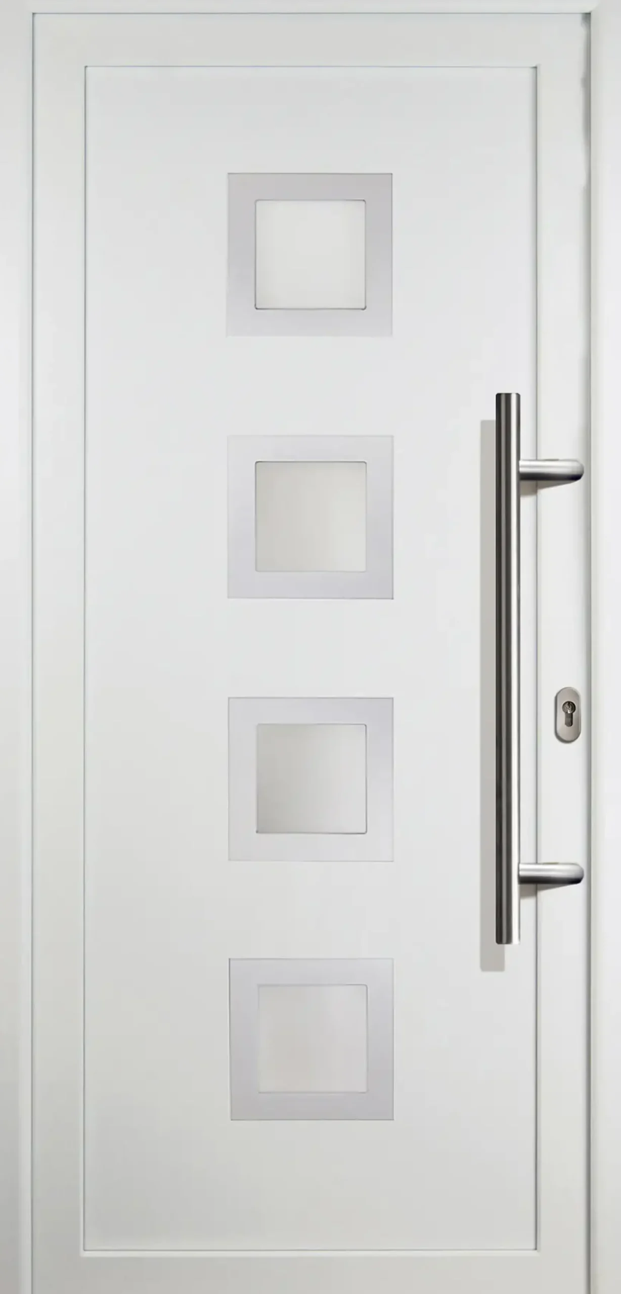 Meeth Haustür Signum Aluminium Modell 84 108 x 208 cm, DIN rechts, weiß